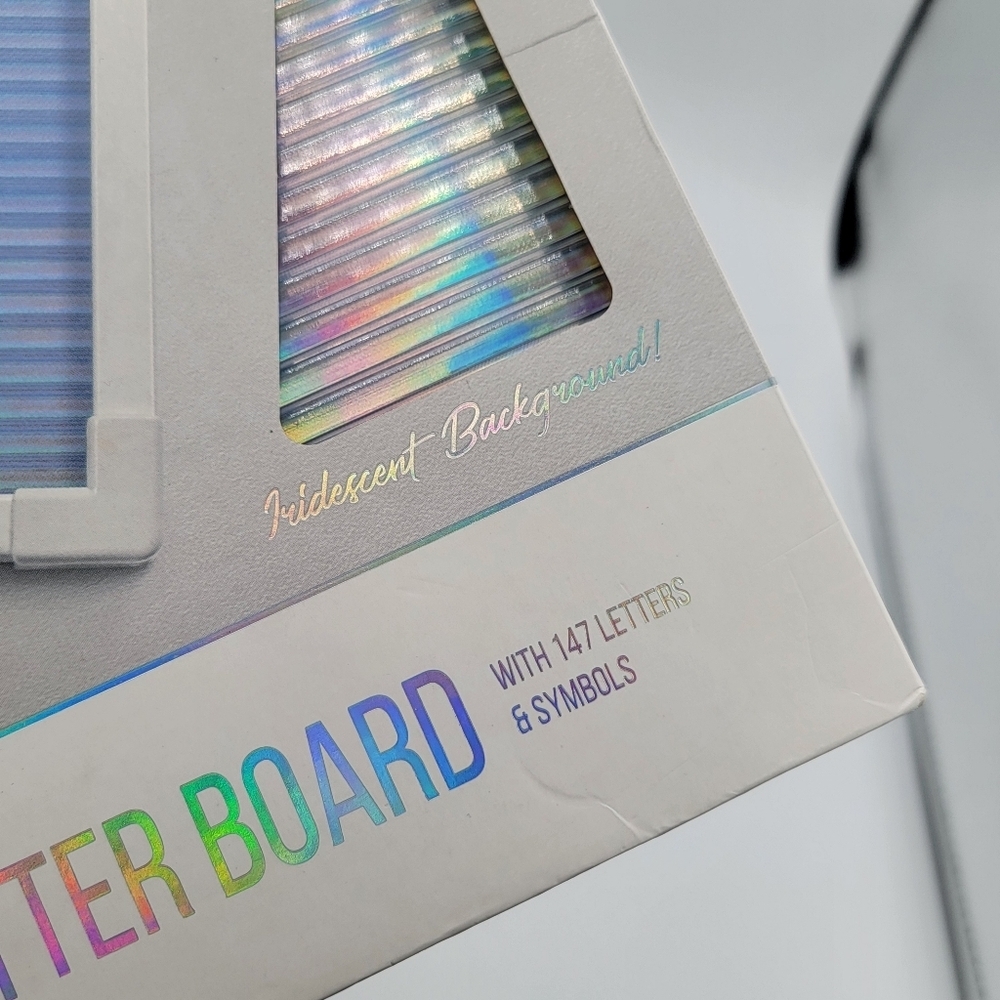 Cafe Letter Board Holographic NWT - Picture 2 of 8